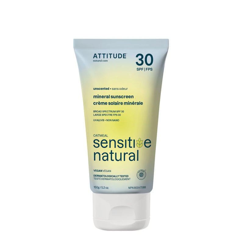 ATTITUDE CRÈME SOLAIRE PEAU SENSIBLE SANS PARFUM